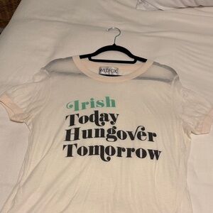 Wildfox Cream and Black Graphic Tee